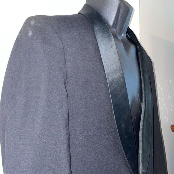Vtg After Six by Rudofker black tuxedo jacket - Picture 5 of 12